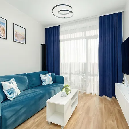 Blue And Beige In With Seasonal Pool, Parking And Balcony By Renters Sianożęty