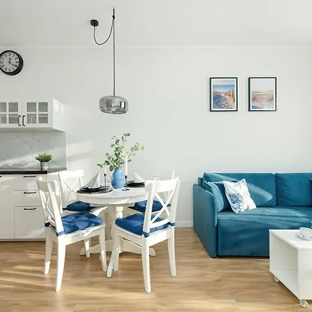 Blue And Beige In With Seasonal Pool, Parking And Balcony By Renters Sianożęty