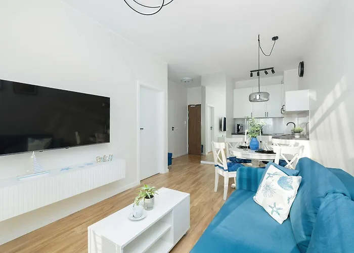 Blue And Beige In With Seasonal Pool, Parking And Balcony By Renters Apartamento Sianożęty